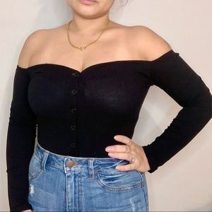 Off the shoulder bodysuit